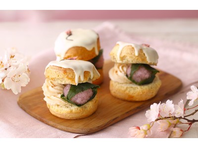 【BAKERS gonna BAKE】桜餅×苺の味わい、お花見スコーンサンドを新発売！苺のスコーン＆ドリンクも期間限定で登場