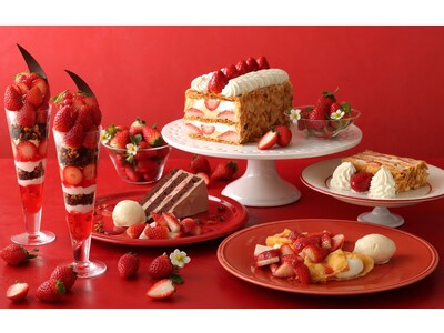 【キハチ カフェ】ストロベリーフェア開催！旬の苺を盛り込んだスイーツ4種とアフタヌーンティーが登場