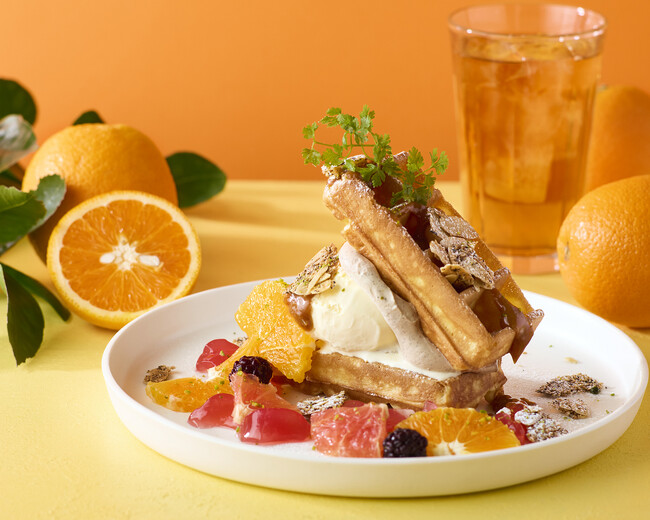 【Afternoon Tea】柑橘が爽やかに香る新作スイーツ＆ティー発売！サクッしっとり食感の「オレンジとアールグレイのワッフル」など