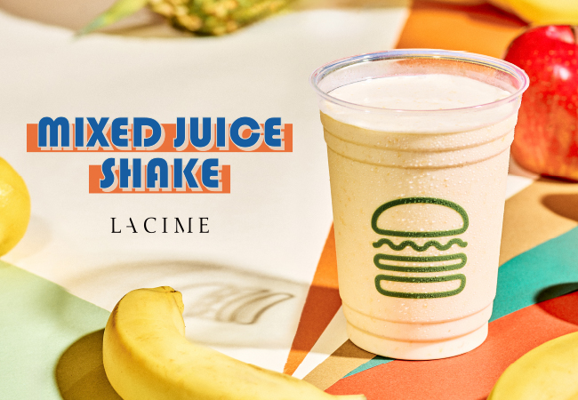 【シェイク シャック】ミシュラン2つ星レストラン「ラシーム」高田シェフとのコラボで反響を呼んだ「ミックスジュースシェイク」5月30日(金)より“Osaka City Shake”として復刻販売スタート