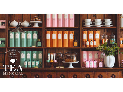 紅茶の香りが人気のフレグランスシリーズ「TEA MEMORIAL」がリニューアル白桃ウーロンの香りや携帯できるアイテムなどモダンなデザインになって新登場
