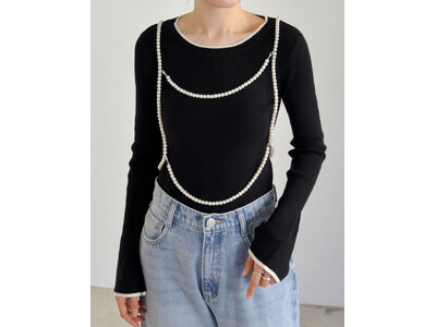 【Re:EDIT（リエディ）】身に着けるだけで垢抜けるシルバーorフェイクパールカットビーズビスチェが新登場