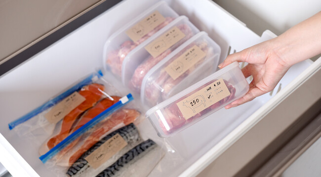 プレスリリース「お肉やお魚の冷凍ストックがひと目でわかる、イラスト入りマスキングテープ」のイメージ画像
