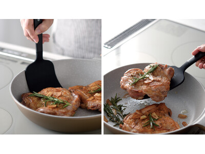 差し込みやすさと持ち上げやすさを両立！独自構造の「曲がるロングターナー」新登場