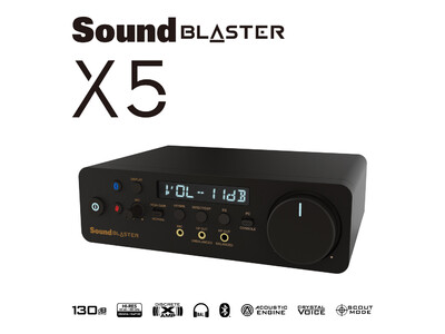 Sound Blaster初のデュアルDAC ＆ デュアルXAMPヘッドホン バイアンプ