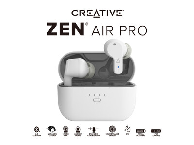 Creative Zen Air シリーズに次世代のBluetooth LE Audioに対応した完全ワイヤレス イヤホン 2モデルが新登場