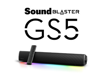 RGB ライティング搭載ゲーミング サウンドバーがパワーアップして登場　Sound Blaster GS5　発売のお知らせ