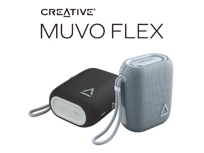 軽量・コンパクトで2wayの置き方で音楽が楽しめる防水Bluetooth スピーカー登場 Creative MUVO Flex　発売のお知らせ