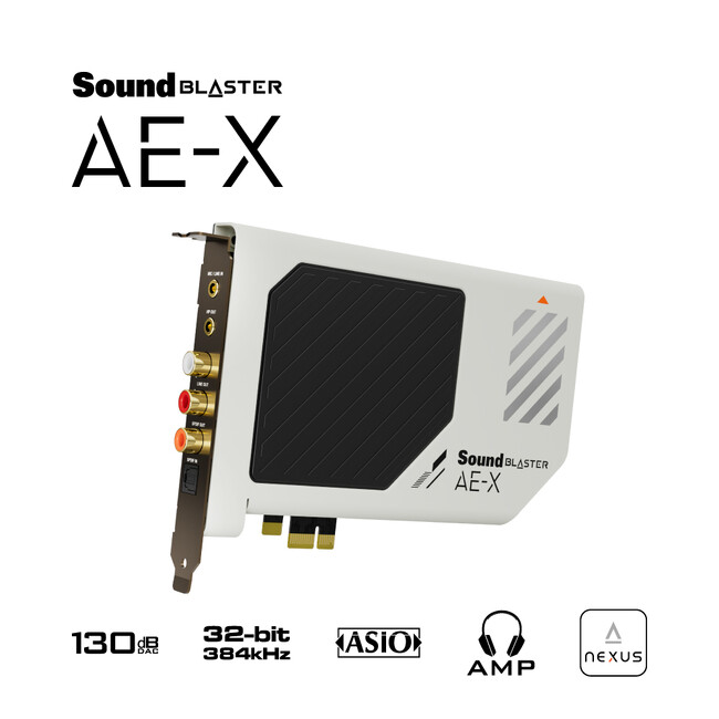 PCI-e Sound Blaster登場20年目に最上位のオーディオ クオリティを追求したサウンドカード登場 ハイレゾ サウンドカード「Sound Blaster AE-X」発売のお知らせ