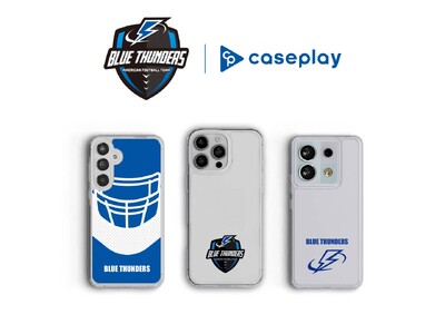 caseplay����s��s�����_�Ƃ���Љ�l�A���t�g�`�[���uBLUE THUNDERS�v(�u���[�T���_�[�X)�̃`�[�����S��G���u���������`�[�t�ɂ����e�b�N�A�N�Z�T���[���o��I