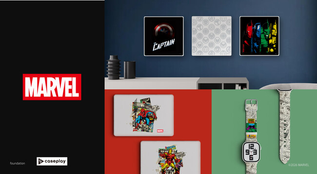 �y�X�}�z�A�N�Z�T���[�ƊE�z�Ή��@�퐔/�R���{��/�f�U�C������No1���ւ�caseplay�ɂāwMARVEL�x�f�U�C���̃A�[�g�p�l���X�s�[�J�[���A3�A�C�e�����o��I