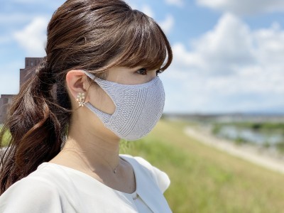 日本製！夏素材「繰り返し洗って使える無縫製の吸水速乾・立体フィット＆形状記憶ニットマスク」を発売開始しました。