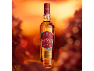 シングルモルトスコッチウイスキーの名門、グレングラントより数量限定にて「12年 シェリーカスクフィニッシュ」が登場