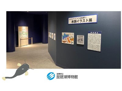 みなさまから募集した「琵琶湖の魚」イラストを琵琶湖博物館水族展示室にて展示します