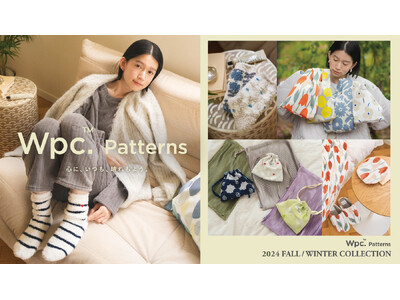 “Wpc. Patterns”2024年秋冬コレクション公開華やかで印象的な花柄が目を惹くニットシリーズやぽかぽか温活アイテムに新柄も登場