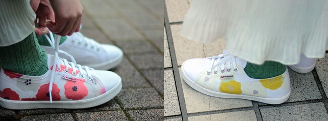 SUPERGA × Wpc. Patterns コラボレーションスニーカーが登場！Wpc. Patternsの人気テキスタイルデザイン「ピオニ」に撥水加工を施したスペシャルモデルのメイン画像