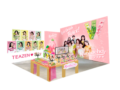 【TWICE×TEAZEN】韓国No.1*¹発酵ドリンク「TEAZEN（ティーゼン）コンブチャ」POPUPをHMV&BOOKS SHIBUYAで開催、大型パネル展も