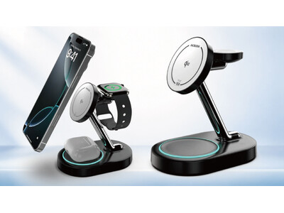 iPhone・Apple Watch・AirPodsを1台で充電。MICRODIA、Qi2対応4-in-1充電ステーション「SNAPStation PLUS Qi2 23W」を日本市場向けに提案開始