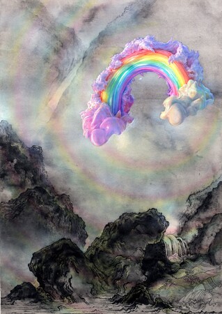 プレスリリース「【銀座 蔦屋書店】田中さおの個展「Imitation of Nature」を5月24日 （土）より開催。水墨画の表現と生成AIを用い、「自然」と「人工」の二項対立の矛盾を問いかける」のイメージ画像