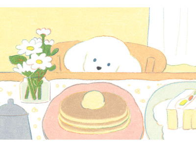 【銀座 蔦屋書店】イラストレーター・てらおかなつみの作品展「犬のいる生活」を9月5日（月）より開催。新作描き下ろし作品40点展示のほか、本展を記念して銀座 蔦屋書店限定のランチバッグを販売