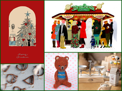【銀座 蔦屋書店】トラベル売り場では、11月1日（水）よりホリデーシーズンにふさわしいおもちゃ、ファッションアイテム、原画作品などを紹介するクリスマスフェアを展開。