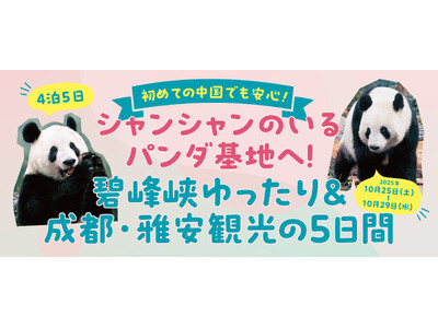 【パンダに会いに中国へ行こう！】行知学園が書籍と連動した「中国パンダ旅」を始動！　第一弾はシャンシャン特化型企画！！