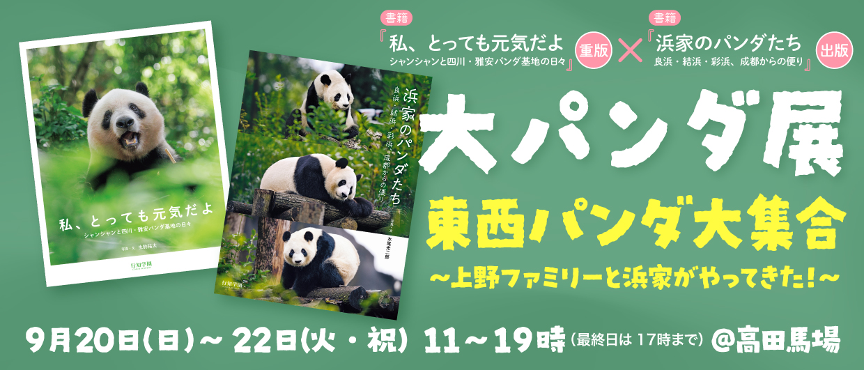 【3日間限定】写真集出版&重版記念「大パンダ展　東西パンダ大集合 ～上野ファミ…