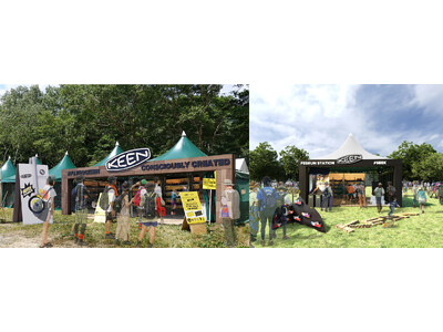 <KEEN>今年はフジロック会場にオフィシャルブース2店舗出店!