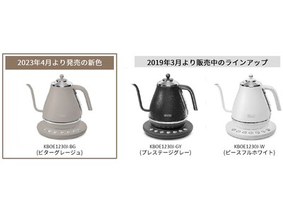 デロンギ アイコナ 温度設定機能付き電気カフェケトル」に新色ビター