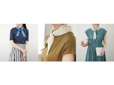 さりげなく暑さ対策ができる、しろくまのきもち「Summer Days Scarf」が天然繊維の新素材で登場。4月7日(金)より販売開始。