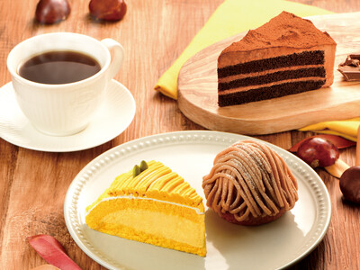 【カフェ・ド・クリエ】ほっくり秋を感じるクリエのティータイム、北海道産かぼちゃのズコットケーキが9月7日に登場！