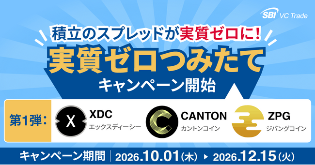 積立のスプレッドが実質ゼロに！「実質ゼロつみたて」キャンペーン開始