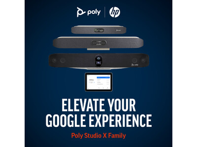 Poly の「Studio X ビデオバーシリーズ」が、Android ベースのビデオ会議専用端末として初めて Google Meet に対応