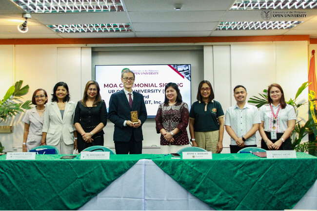 Aoba-BBT、フィリピン大学オープンユニバーシティ（UPOU）とMOUを締結