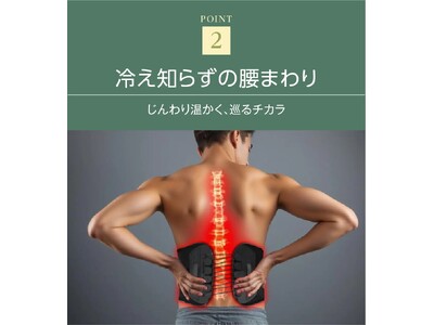 【新素材ナノグラフェン】軽量＆高伸縮！自然な温もりで腰を優しく支える新感覚ナノグラフェンベルトがMakuakeに登場！