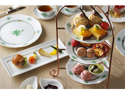 「テーブルウェア・フェスティバル2023」とタイアップした東京ドームホテルのシェフによる「スペシャルアフタヌーンティー」