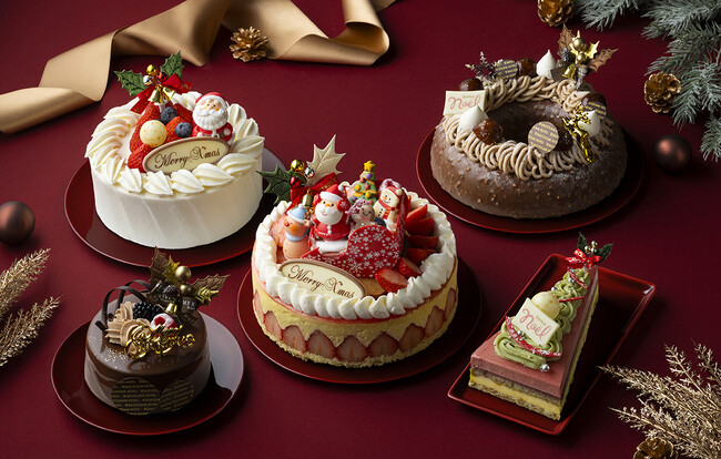 【東京ドームホテルのクリスマス】フランスの伝統的な苺のケーキをアレンジした新作が登場。クリスマスリースやツリーに見立てたクリスマスケーキ全5種のご予約を2026年11月5日(木)より受付開始