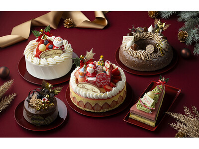 【東京ドームホテルのクリスマス】フランスの伝統的な苺のケーキをアレンジした新作が登場。クリスマスリースやツリーに見立てたクリスマスケーキ全5種のご予約を2026年11月5日(木)より受付開始