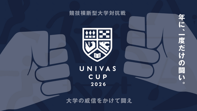 UNIVAS、大学の威信をかけて闘う競技横断型大学対抗戦「UNIVAS CUP 2026」が6月8日開幕の野球から開催!!︎