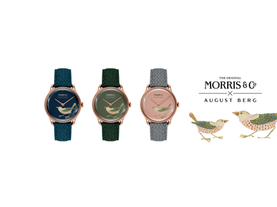 エシカル時計ブランド 「August Berg (オーガスト・バーグ)」が英国デザインブランド 「MORRIS & CO. (モリス・アンド・コー)」とのセカンドローンチを発表！