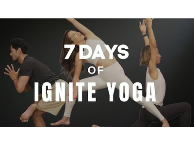 人気ヨガスタジオIGNITE YOGAが曜日をテーマにした30分のヨガプログラム『7DAYS OF IGNITE YOGA』の配信をスタート！