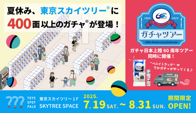 東京スカイツリー(R)の足元に、夏休み限定のカプセルトイショップが登場！