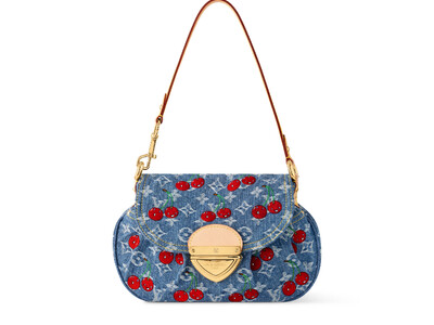 【ルイ・ヴィトン】「LOUIS VUITTON × MURAKAMI」第3章よりモノグラム・デニムにカラフルなチェリー・モチーフの刺繍を施したアイテムを発売