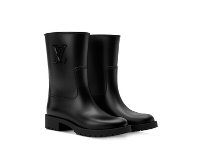 【ルイ・ヴィトン】LV イニシャルが印象的な「ドロップス フラットハーフ レインブーツ」を発売