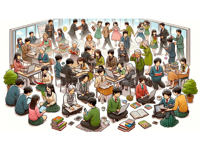 年末年始自由解放「学び合いAI自習室」。だれでも先生&生徒体験可能に。