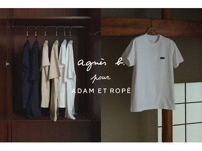 agnes b. と ADAM ET ROPE'の25SSコラボレーション第二弾！毎シーズン大人気のロゴTシャツが新色を携えて登場