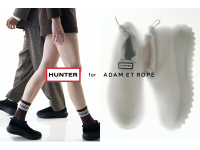 HUNTERとADAM ET ROPE'の2025AWコラボレーション！耐久性の高いシューズと2パックソックスをラインアップ。