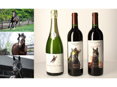 「ヴェルサイユリゾートファーム」の名馬をモチーフにした特別なワインが「シャトージュン」から登場！
