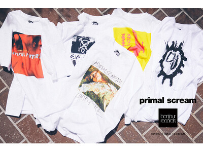 Primal Scream for bonjour records Official T-shirt