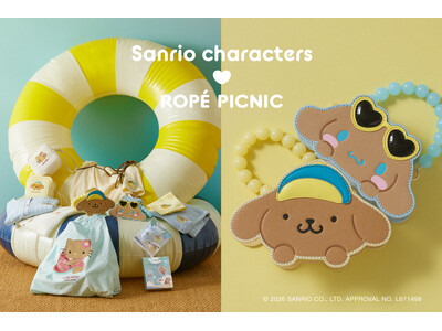 ROPE' PICNICから、フルーツのように⾊鮮やかな日焼け「サンリオキャラクターズ」との特別なコレクション第⼆弾が登場。